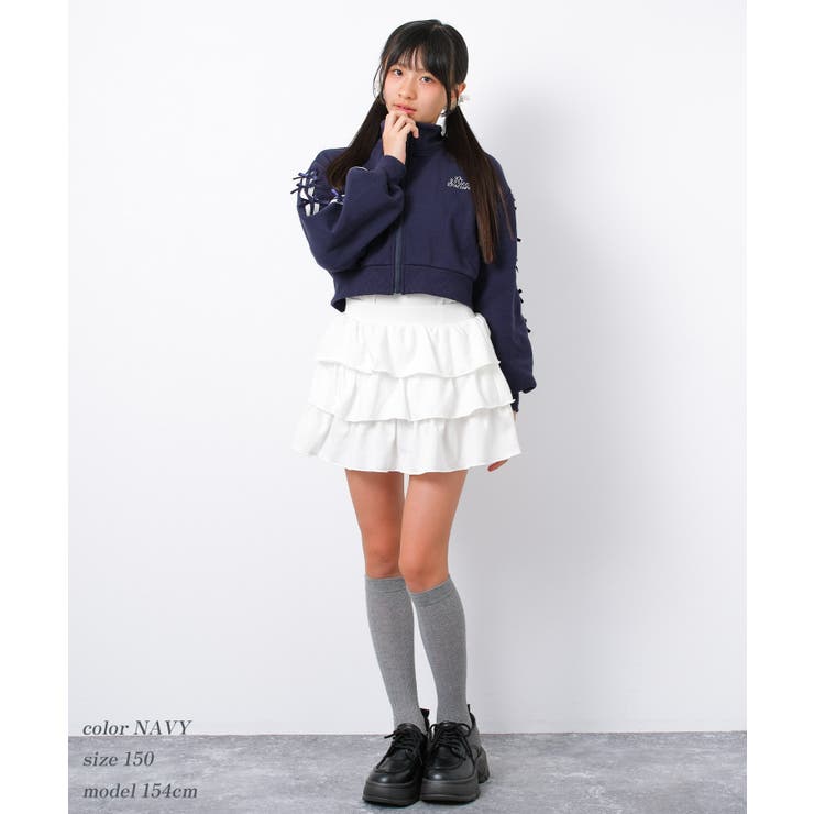 リボンショートジャケット アウター 裏起毛 | 子ども服 SHUSHU | 詳細画像11 