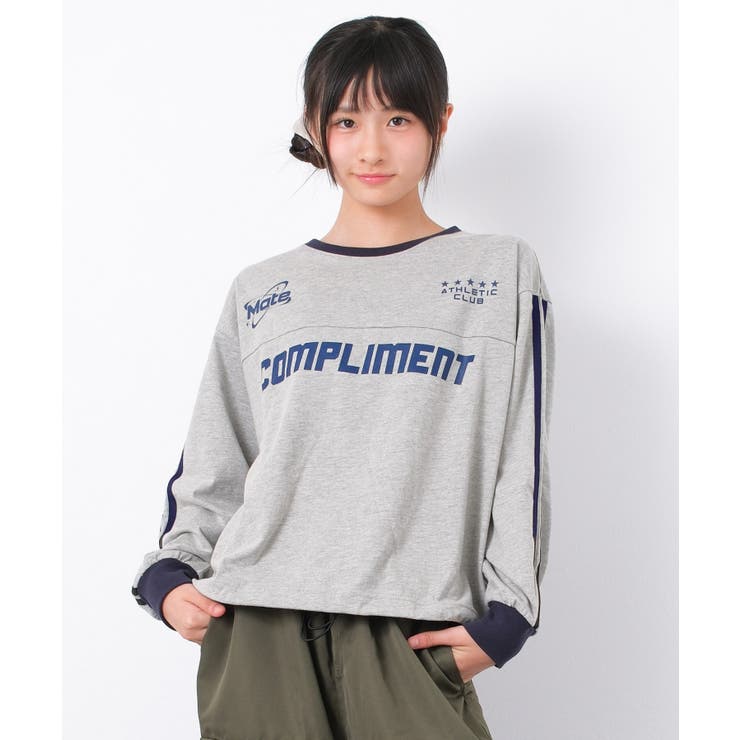 杢グレー | COMPLIMENTロングTシャツ トップス ロンT | 子ども服 SHUSHU