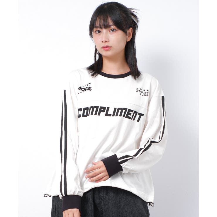 オフホワイト | COMPLIMENTロングTシャツ トップス ロンT | 子ども服 SHUSHU