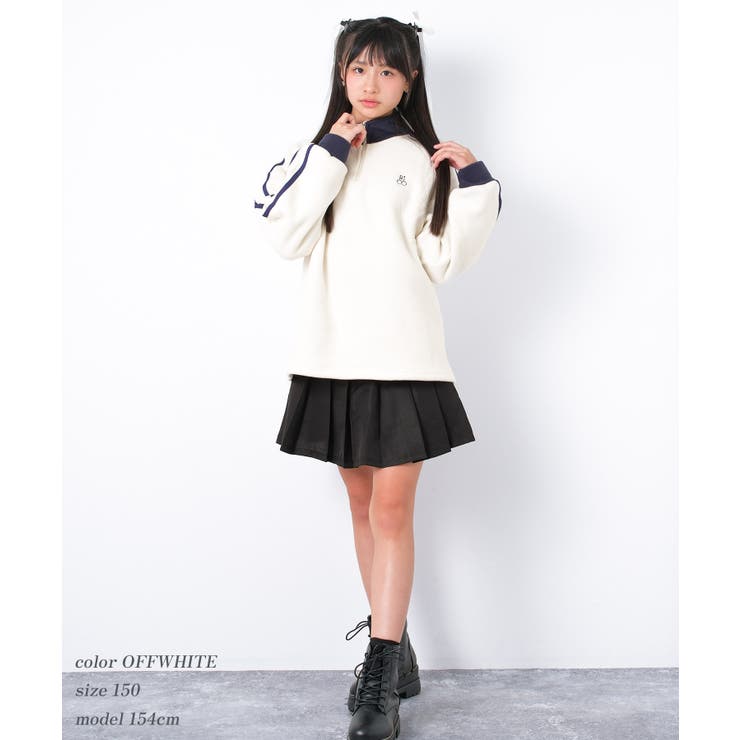 フリースハーフジッププルオーバー トレーナー 子供服 | 子ども服 SHUSHU | 詳細画像8 