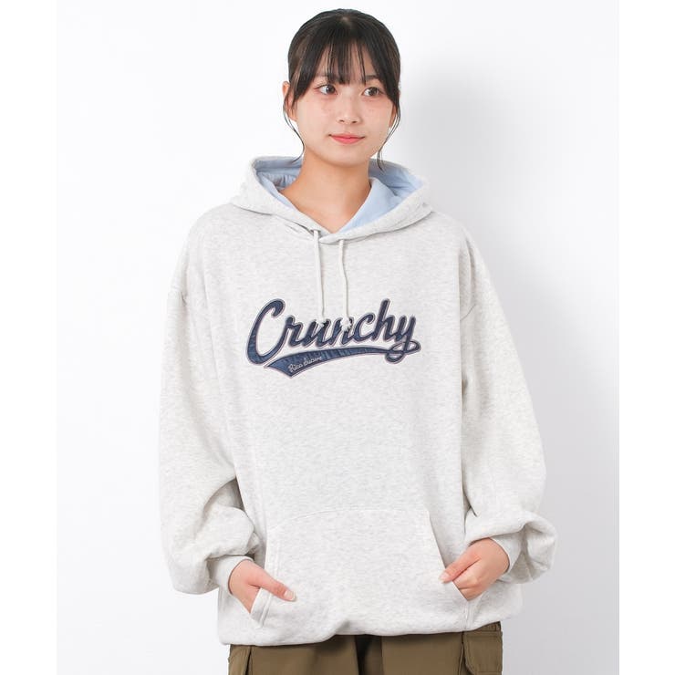 オートミール | 裏起毛配色ルーズフーディー トップス あったか | 子ども服 SHUSHU