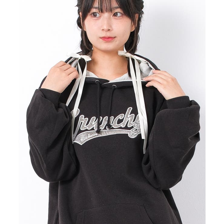 裏起毛配色ルーズフーディー トップス あったか | 子ども服 SHUSHU | 詳細画像5 