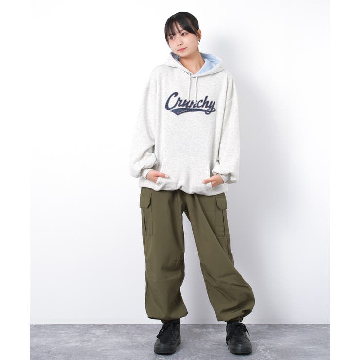 裏起毛配色ルーズフーディー トップス あったか | 子ども服 SHUSHU | 詳細画像11 