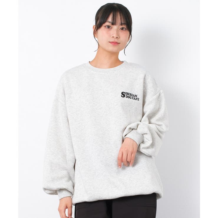 裏起毛ウルフプリントトレーナー トップス あったか | 子ども服 SHUSHU | 詳細画像3 