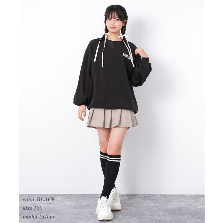 裏起毛ウルフプリントトレーナー トップス あったか | 子ども服 SHUSHU | 詳細画像9 