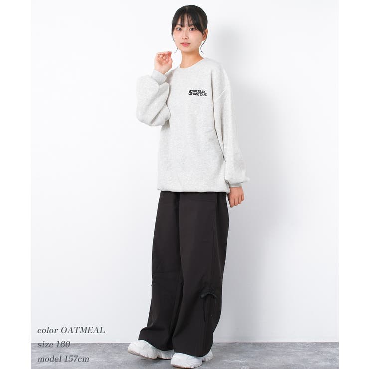 裏起毛ウルフプリントトレーナー トップス あったか | 子ども服 SHUSHU | 詳細画像6 