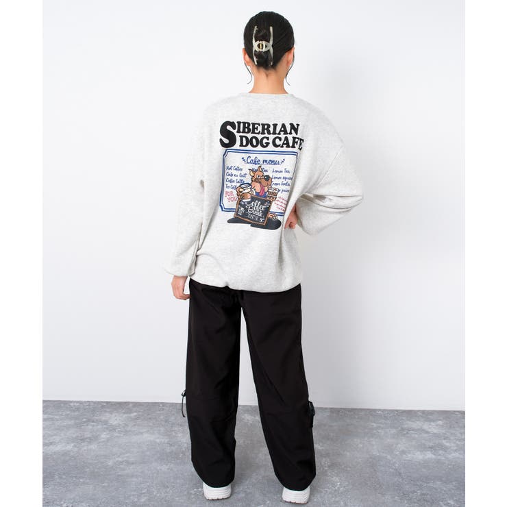 裏起毛ウルフプリントトレーナー トップス あったか | 子ども服 SHUSHU | 詳細画像8 