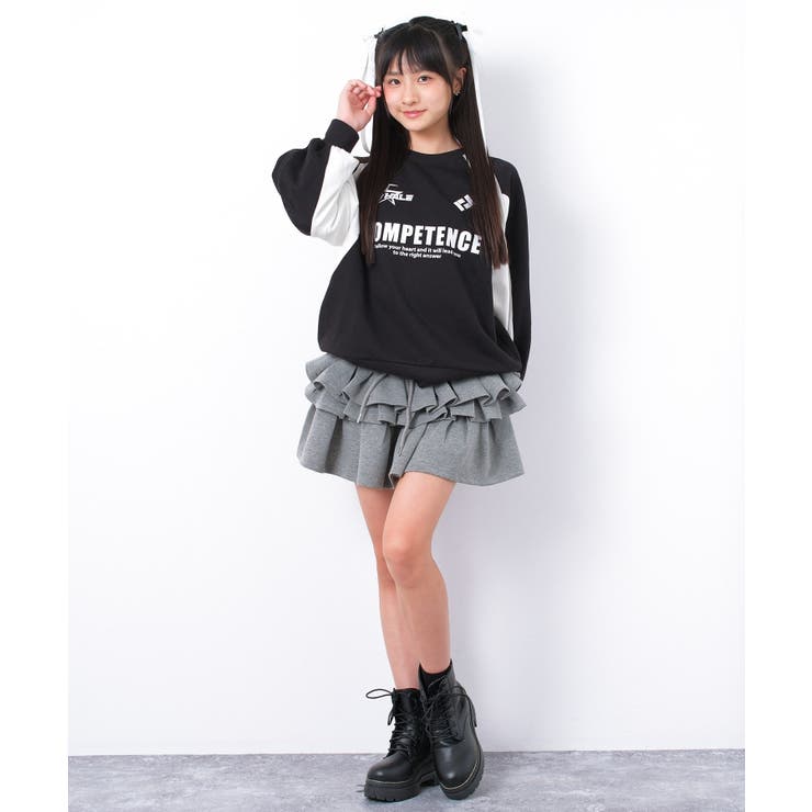 袖切替ラグラン配色プルオーバー トレーナー 裏毛 | 子ども服 SHUSHU | 詳細画像3 