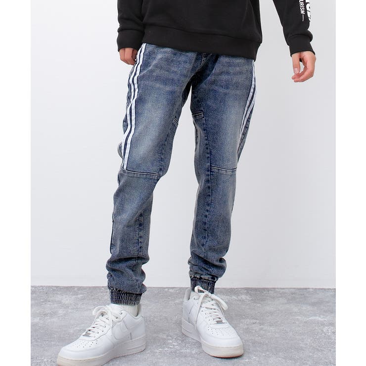 ネイビーケミカル | デニムラインパンツ ボトムス 長ズボン | 子ども服 SHUSHU