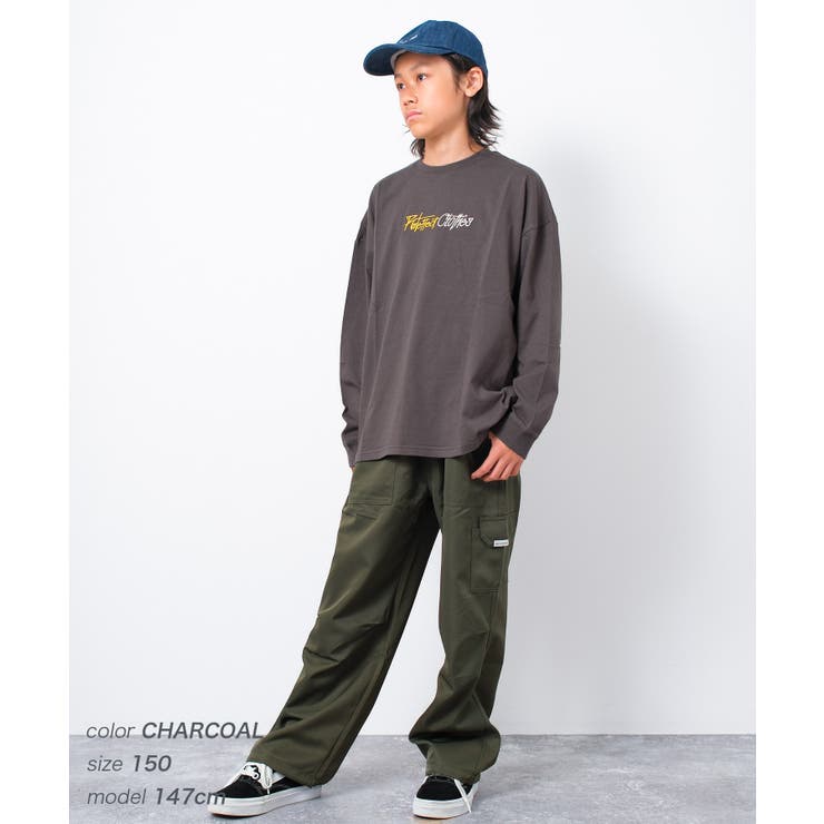 RATEFFECT CLOTHESスーパーBIGロングTシャツ トップス | 子ども服 SHUSHU | 詳細画像5 