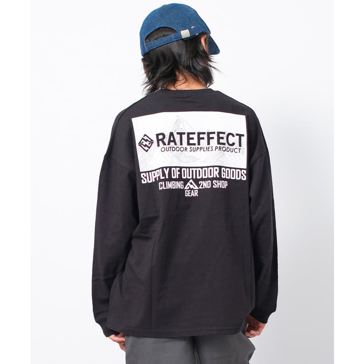 ブラック | SUPPLY OUTDOORスーパーBIGロングTシャツ トップス | 子ども服 SHUSHU