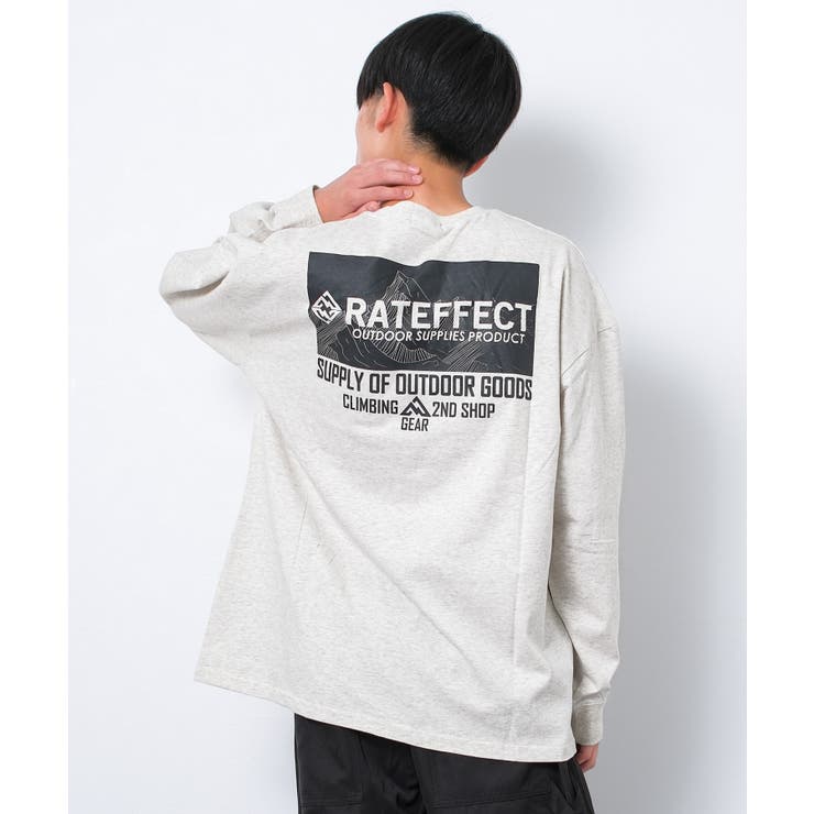 オートミール | SUPPLY OUTDOORスーパーBIGロングTシャツ トップス | 子ども服 SHUSHU