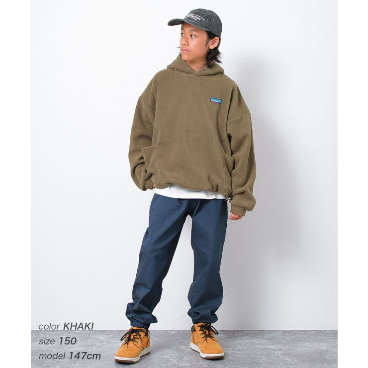 フリースサイドポケットフーディー パーカー ゆったり | 子ども服 SHUSHU | 詳細画像7 
