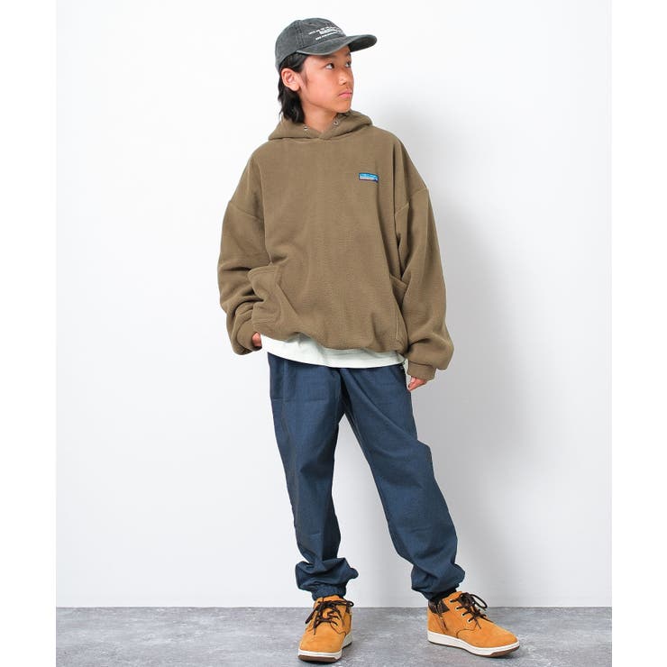 フリースサイドポケットフーディー パーカー ゆったり | 子ども服 SHUSHU | 詳細画像8 