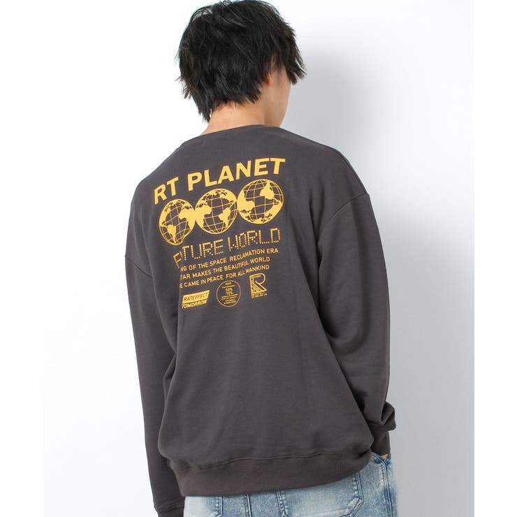 チャコールグレー | RT PLANET裏毛トレーナー トップス | 子ども服 SHUSHU