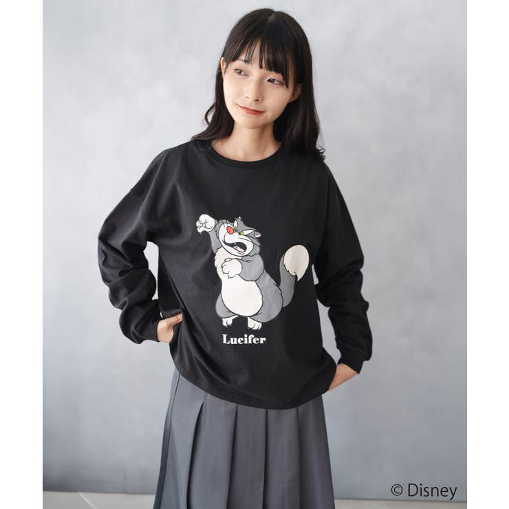 ディズニー ルシファー ロングTシャツ | SHUSHU | 詳細画像3 