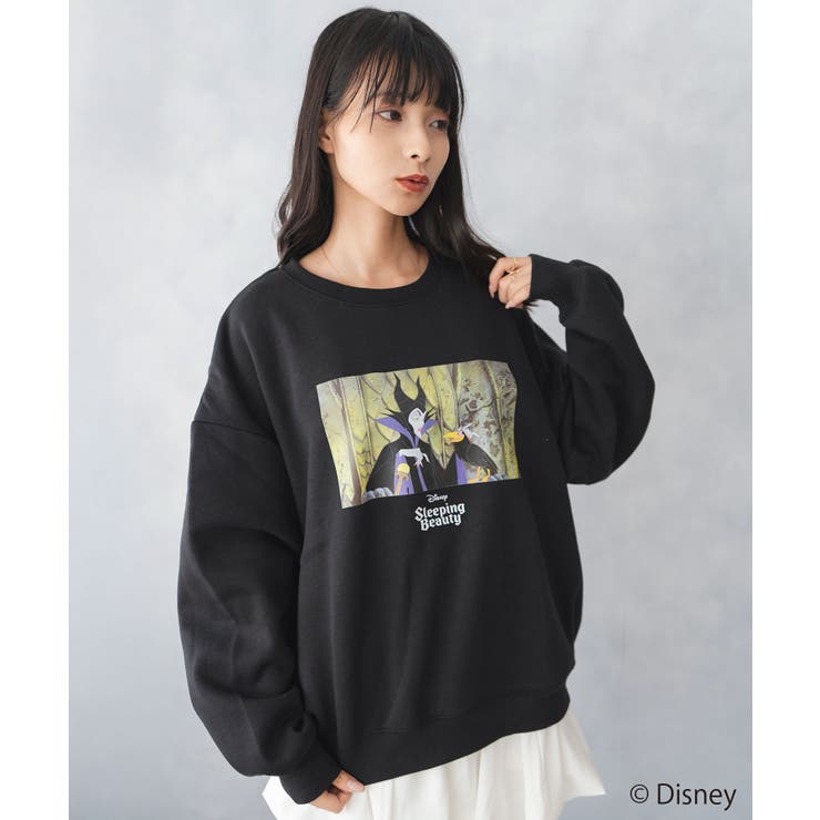 ディズニー ヴィランズ 裏起毛プリントトレーナー[品番：SHUK0001913