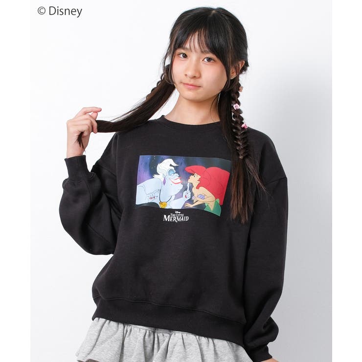 ブラックその他2アースラ | ディズニー ヴィランズ 裏起毛プリントトレーナー | 子ども服 SHUSHU