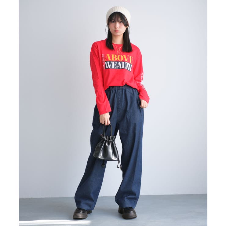 ラバーロゴプリントロングTシャツ トップス ロンT | 子ども服 SHUSHU | 詳細画像7 