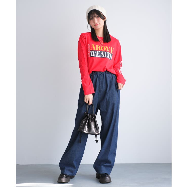 ラバーロゴプリントロングTシャツ トップス ロンT | 子ども服 SHUSHU | 詳細画像8 