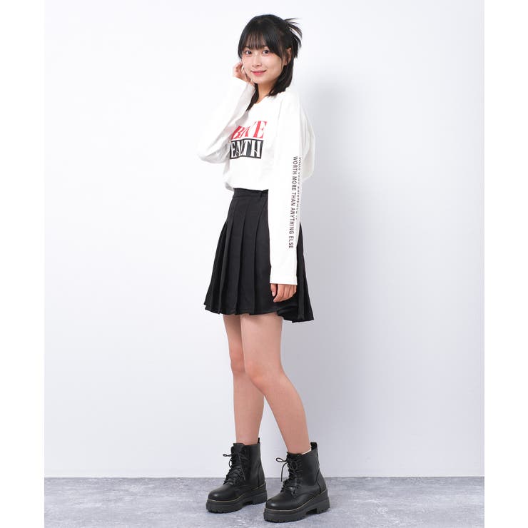 ラバーロゴプリントロングTシャツ トップス ロンT | 子ども服 SHUSHU | 詳細画像15 