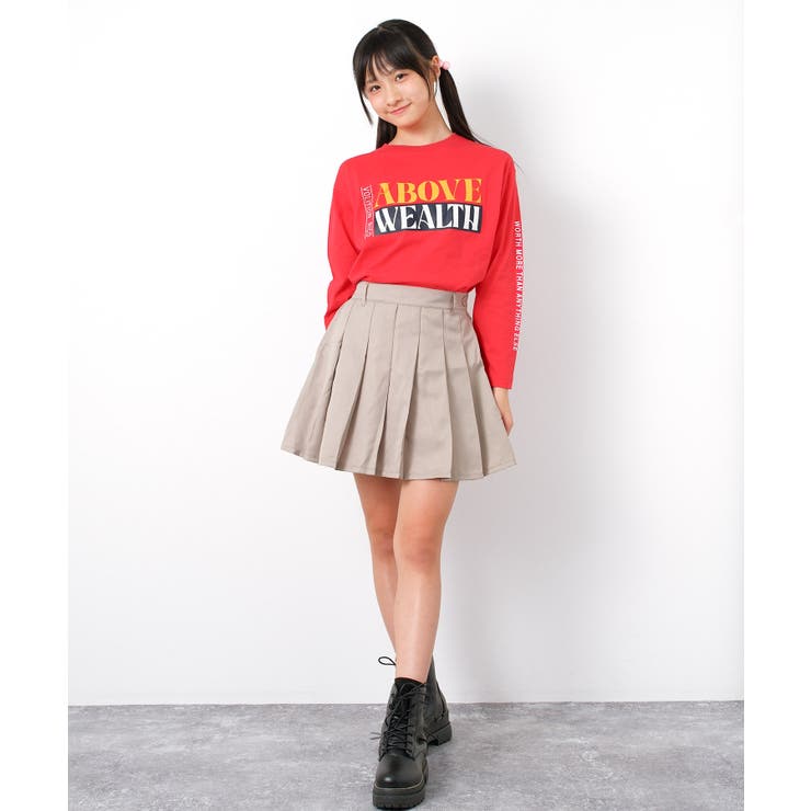 ラバーロゴプリントロングTシャツ トップス ロンT | 子ども服 SHUSHU | 詳細画像17 