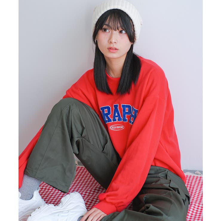 裏起毛ベロアワッペントレーナー トップス あったか | 子ども服 SHUSHU | 詳細画像3 