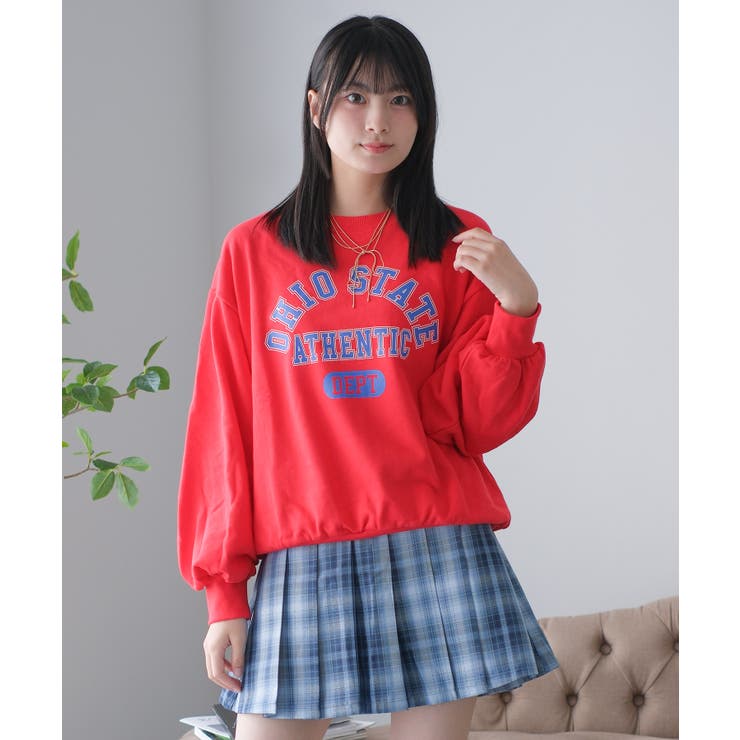 カレッジロゴプルオーバー トレーナー 裏毛 | 子ども服 SHUSHU | 詳細画像2 