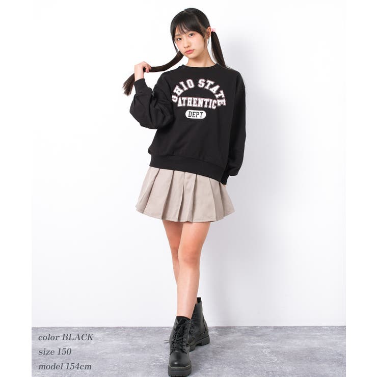 カレッジロゴプルオーバー トレーナー 裏毛 | 子ども服 SHUSHU | 詳細画像9 