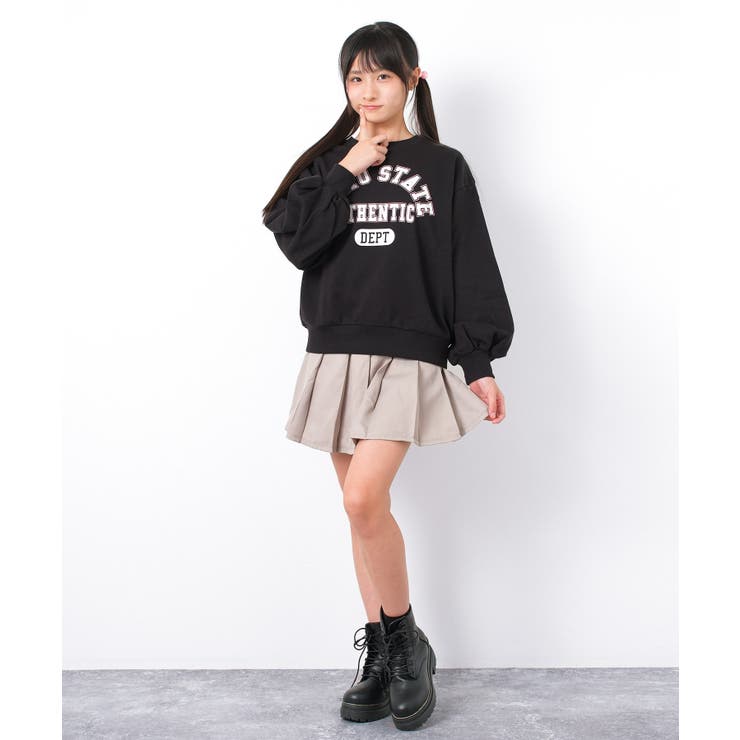 カレッジロゴプルオーバー トレーナー 裏毛 | 子ども服 SHUSHU | 詳細画像10 