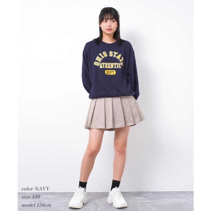 カレッジロゴプルオーバー トレーナー 裏毛 | 子ども服 SHUSHU | 詳細画像12 