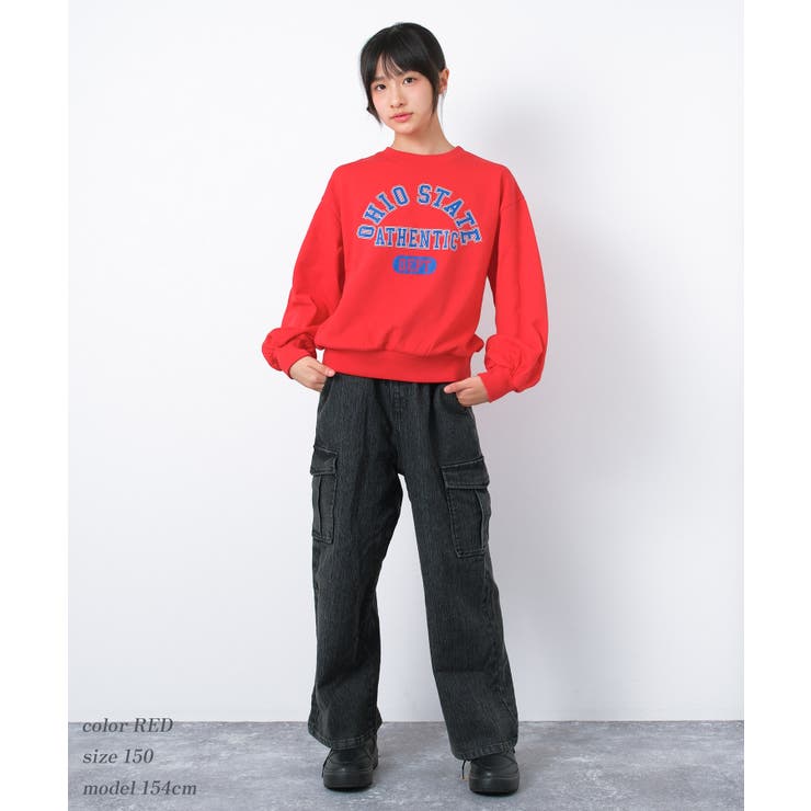 カレッジロゴプルオーバー トレーナー 裏毛 | 子ども服 SHUSHU | 詳細画像8 