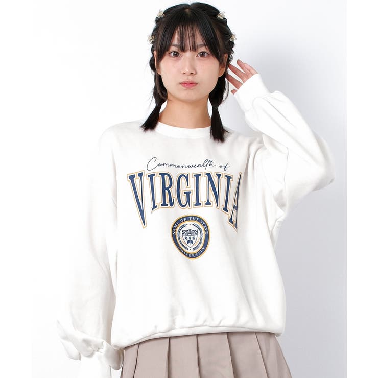 エンブレムロゴプリント裏起毛プルオーバー トップス あったか | 子ども服 SHUSHU | 詳細画像4 