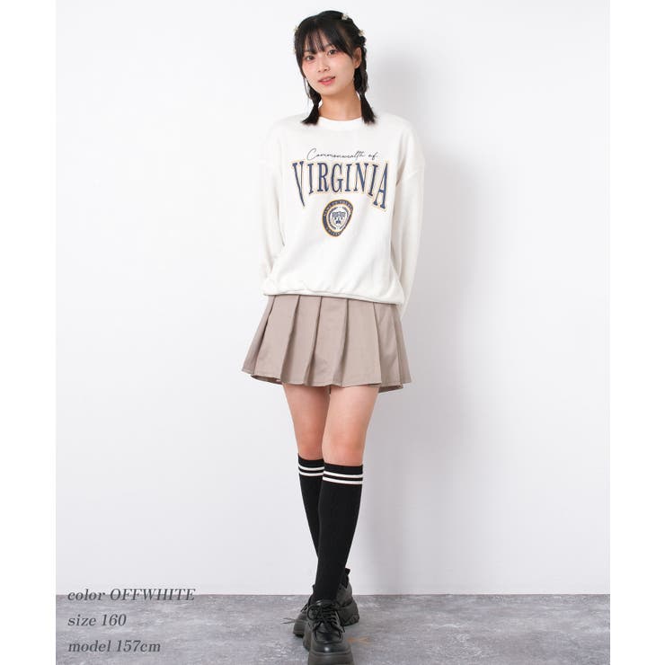 エンブレムロゴプリント裏起毛プルオーバー トップス あったか | 子ども服 SHUSHU | 詳細画像9 