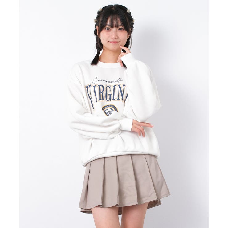 エンブレムロゴプリント裏起毛プルオーバー トップス あったか | 子ども服 SHUSHU | 詳細画像10 