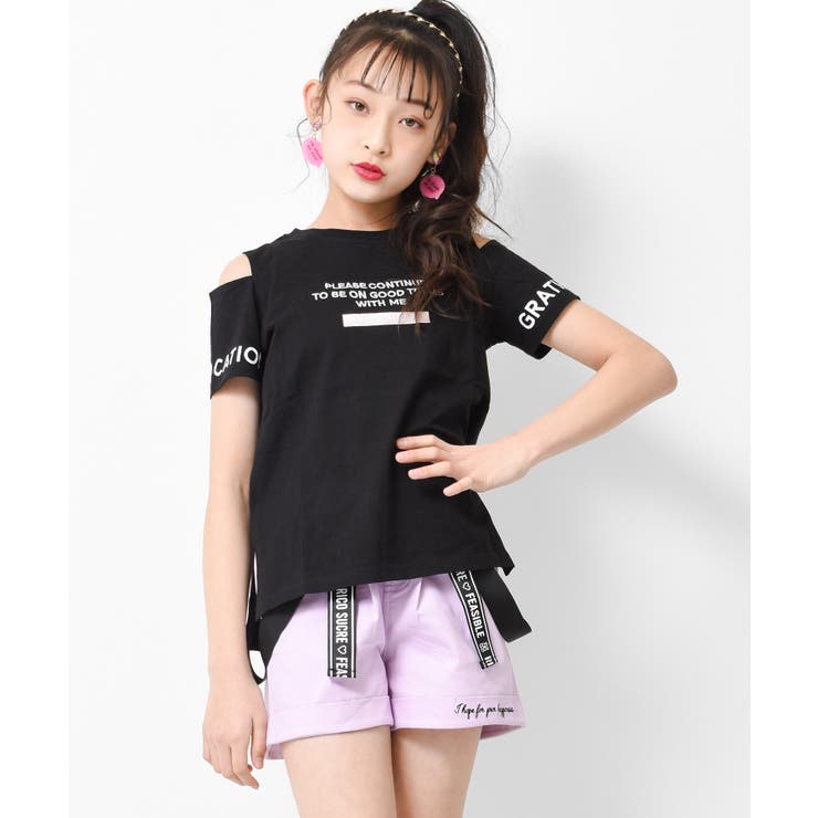 肩あきTシャツ トップス 半袖 | 子ども服 SHUSHU | 詳細画像4 