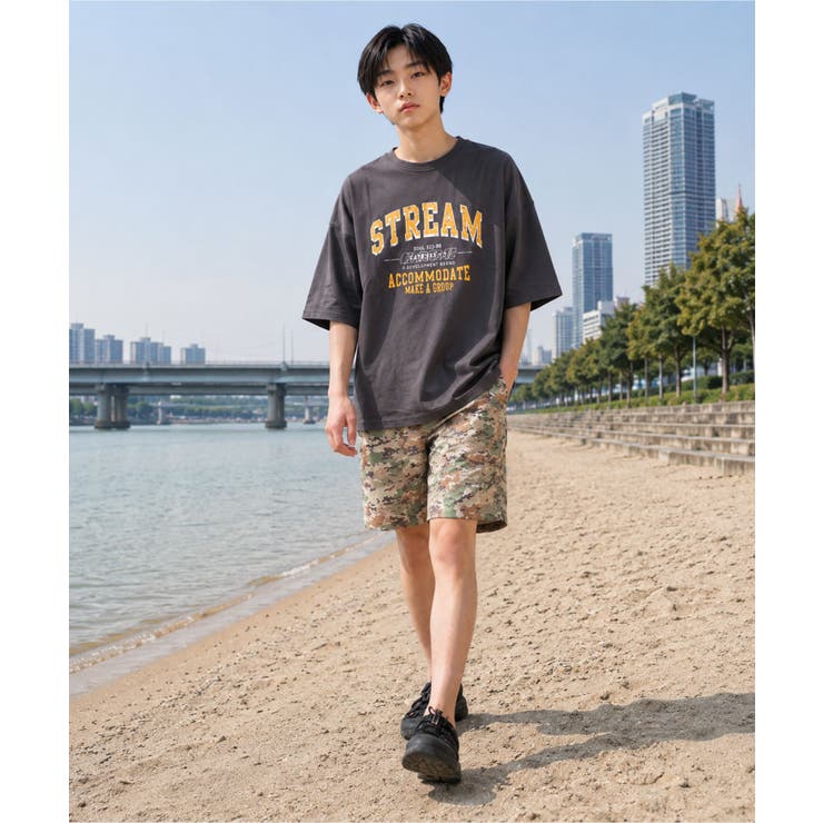 総柄プリントスイムショートパンツ 水着 ビーチパンツ | 子ども服 SHUSHU | 詳細画像8 