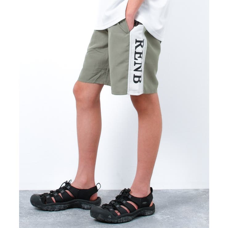アッシュグレー | サイド切替スイムショートパンツ 水着 ビーチパンツ | 子ども服 SHUSHU