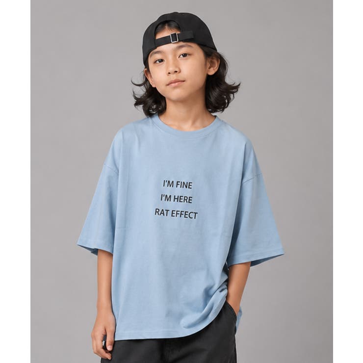 3段ロゴプリントスーパービッグTシャツ トップス カットソー | 子ども服 SHUSHU | 詳細画像3 