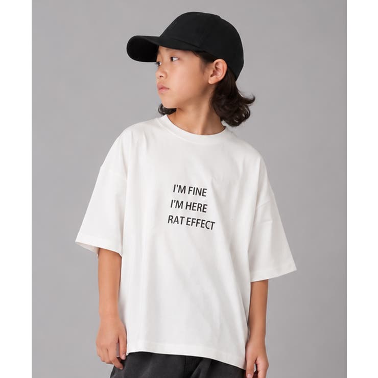 3段ロゴプリントスーパービッグTシャツ トップス カットソー | 子ども服 SHUSHU | 詳細画像5 