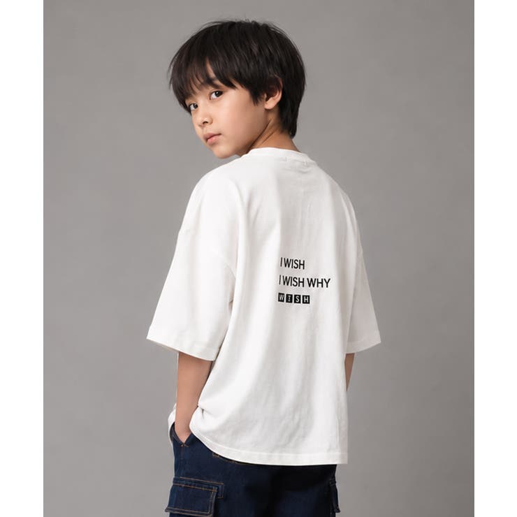 3段ロゴプリントスーパービッグTシャツ トップス カットソー | 子ども服 SHUSHU | 詳細画像14 