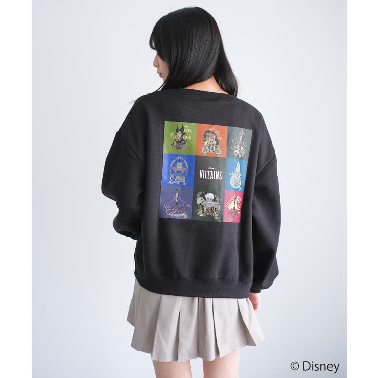 ディズニーヴィランズ キャラクターボックス裏起毛トレーナー VILLAINS | 子ども服 SHUSHU | 詳細画像9 