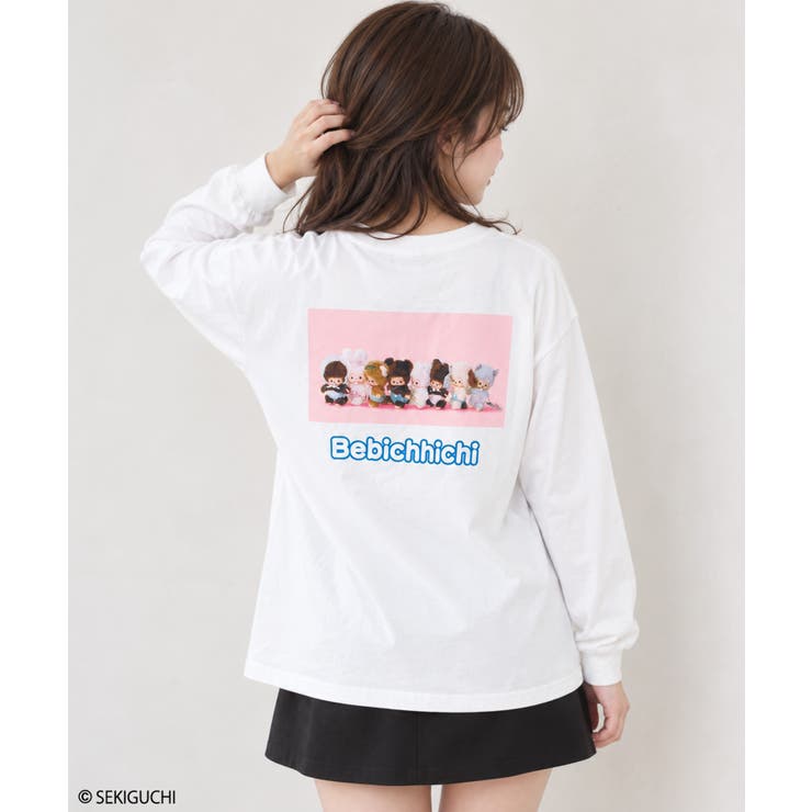 ホワイト系 | モンチッチ プリントロングTシャツ Monchhichi | 子ども服 SHUSHU