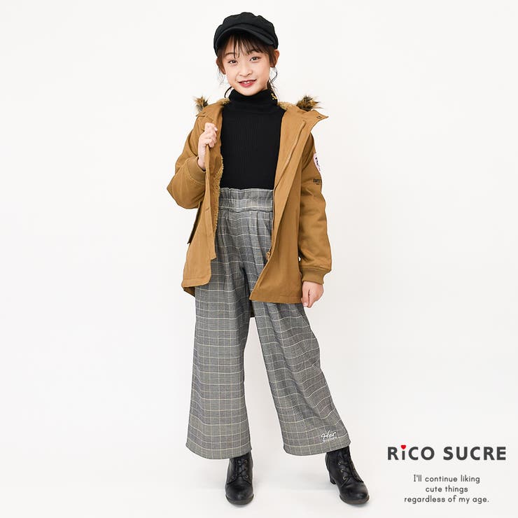 ワッペン付きモッズコート ファー ジャケット[品番：SHUK0000752