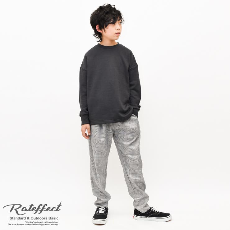 グレンチェックワイドテーパードパンツ ボトムス 長ズボン[品番：SHUK0000839]｜子ども服 SHUSHU（コドモフク シュシュ）のキッズ ファッション通販｜SHOPLIST（ショップリスト）
