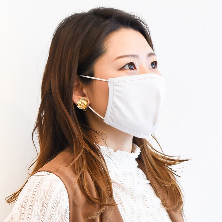 ホワイト | 接触冷感洗えるマスク1パック3枚入りセット 在庫あり 立体 | 子ども服 SHUSHU
