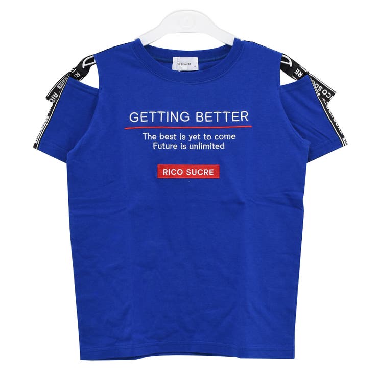 肩ベルト付きオフショルダーTシャツ 半袖 肩出し[品番