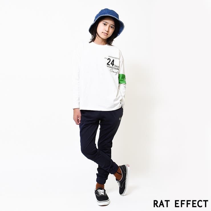 腕章＆バックプリントロングTシャツ トップス カットソー | 子ども服 SHUSHU | 詳細画像10 