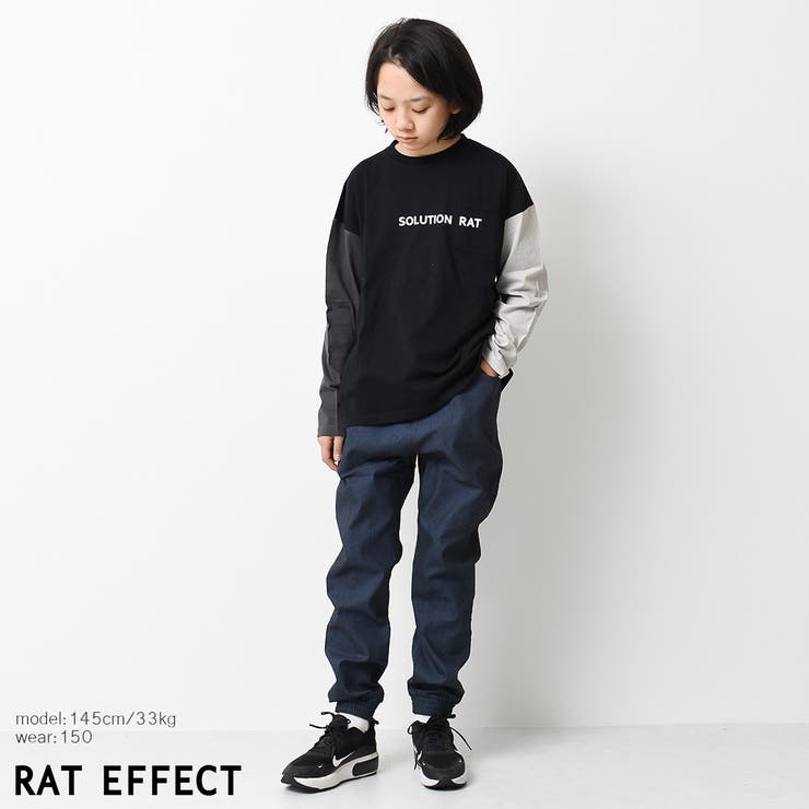 ポケット付バックプリントロングTシャツ トップス ロンT | 子ども服 SHUSHU | 詳細画像4 