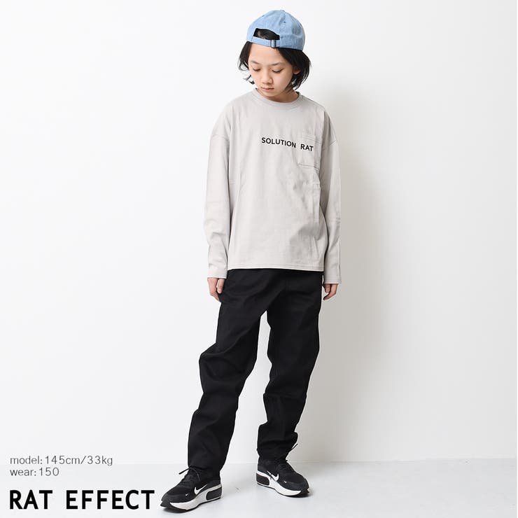 ポケット付バックプリントロングTシャツ トップス ロンT | 子ども服 SHUSHU | 詳細画像6 